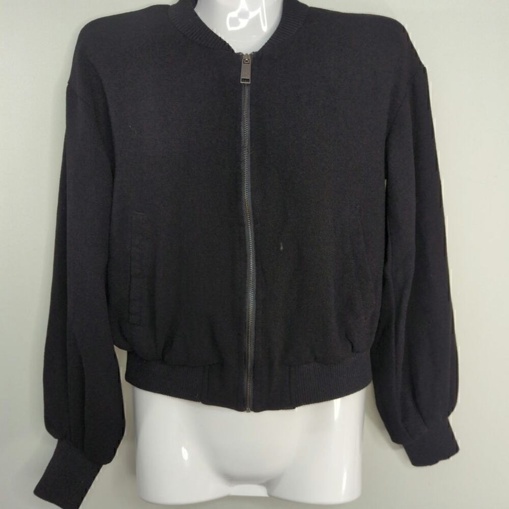 Cotton On Black Full Zip Jacket Outdoor Size 2